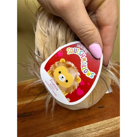 NWT Squishmallows Francis the Lion 8" Plush Toy with Furry Mane - Picture 2 of 5